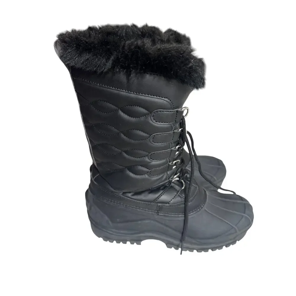 Polar Snow Knee Boots Womens 40 EUR Black Waterproof Tactical Mountain Walking